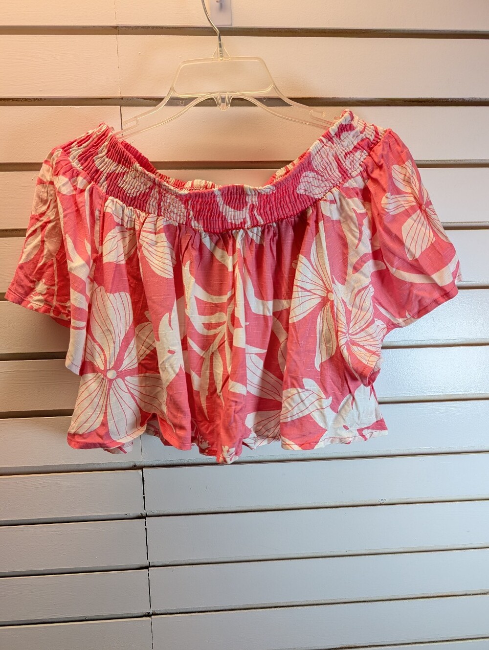 Kiwi and Punch Pink and White Tropical Floral Set Large NWOT - Picture 5 of 11